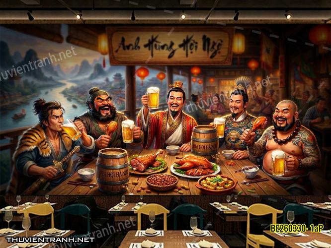 Tranh dán tường Quán Bia, Quán Nhậu- BE260330- 1aP - Kết quả tìm kiếm tranh tường